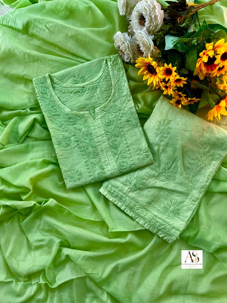 ✨ Sundari Chanderi Silk Set With Cotton Duppata✨