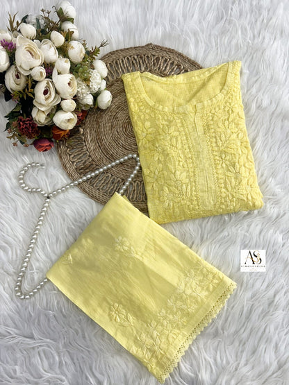 Rumi Kota Doriya Kurti Mul Cotton Palazzo Set