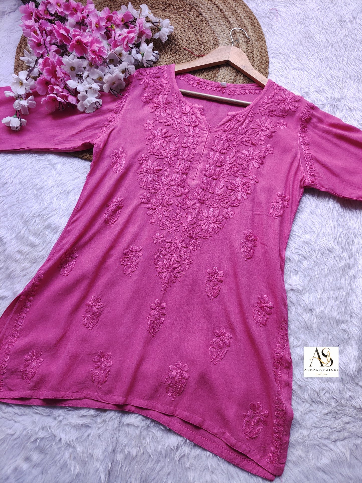 Anya Chikankari Short Top( Buy 2 GET 1 Free)