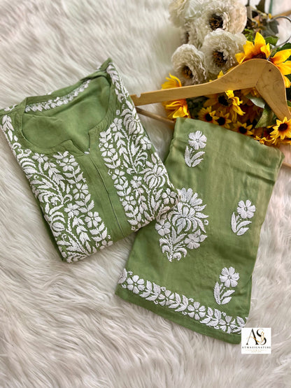 Sana Chikankari Kurti Palazzo Set