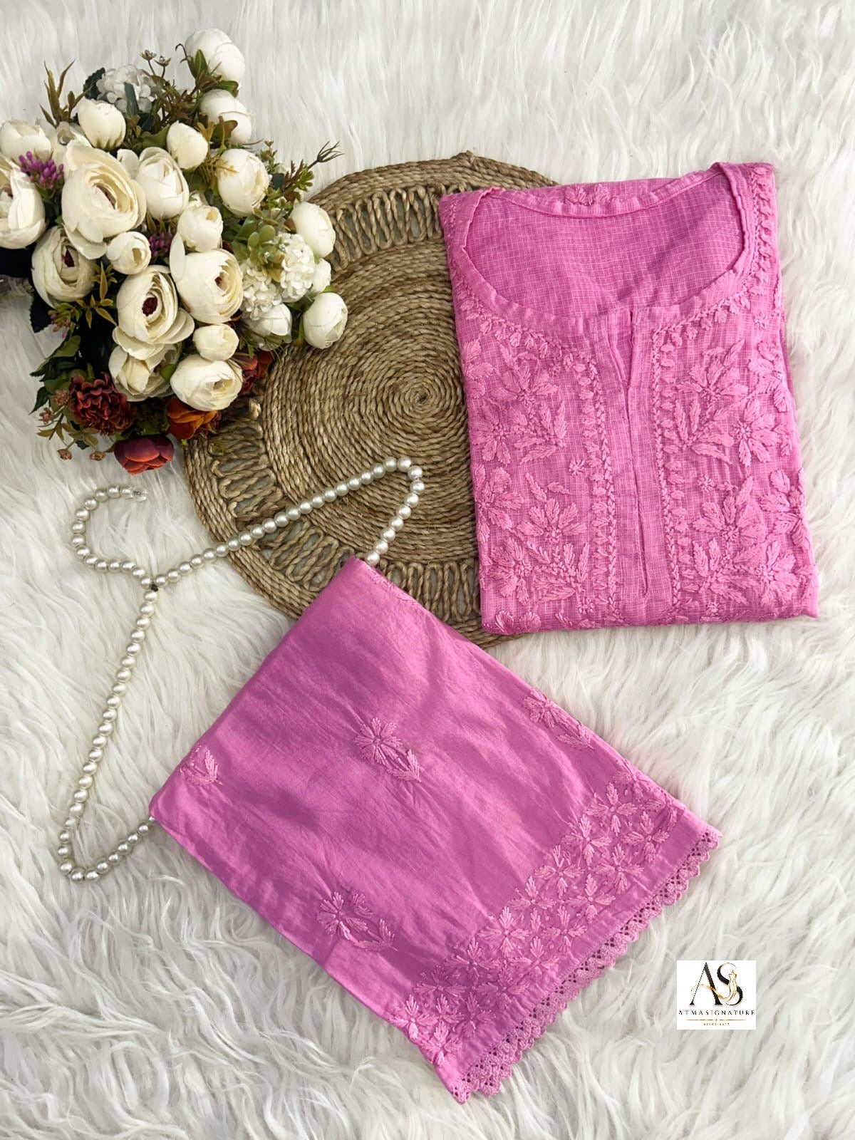 Rumi Kota Doriya Kurti Mul Cotton Palazzo Set