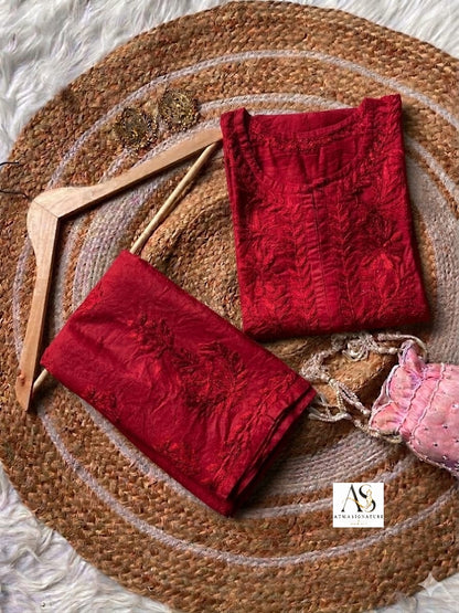 Simran Chanderi Silk Coord Set