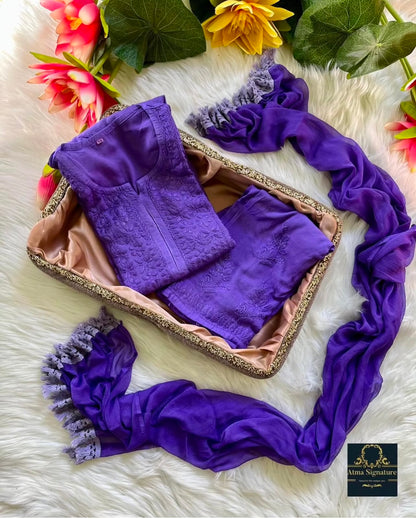 Swasika chikankari set