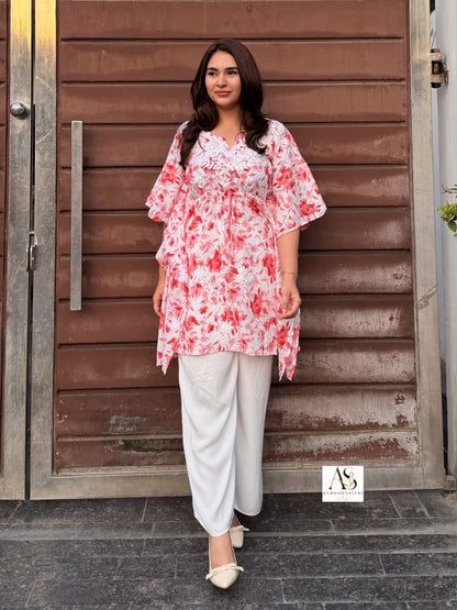 Jahana Chikankari Kaftan