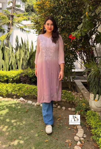 Unbeatable price-viscose georgette kurti with Inner