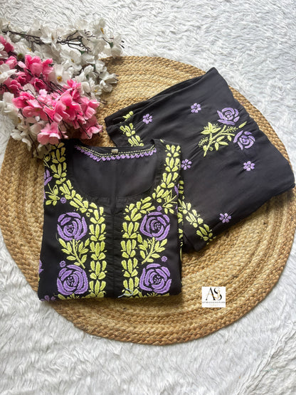 ✨Nitara Premium Modal Cotton Chikankari Set ✨