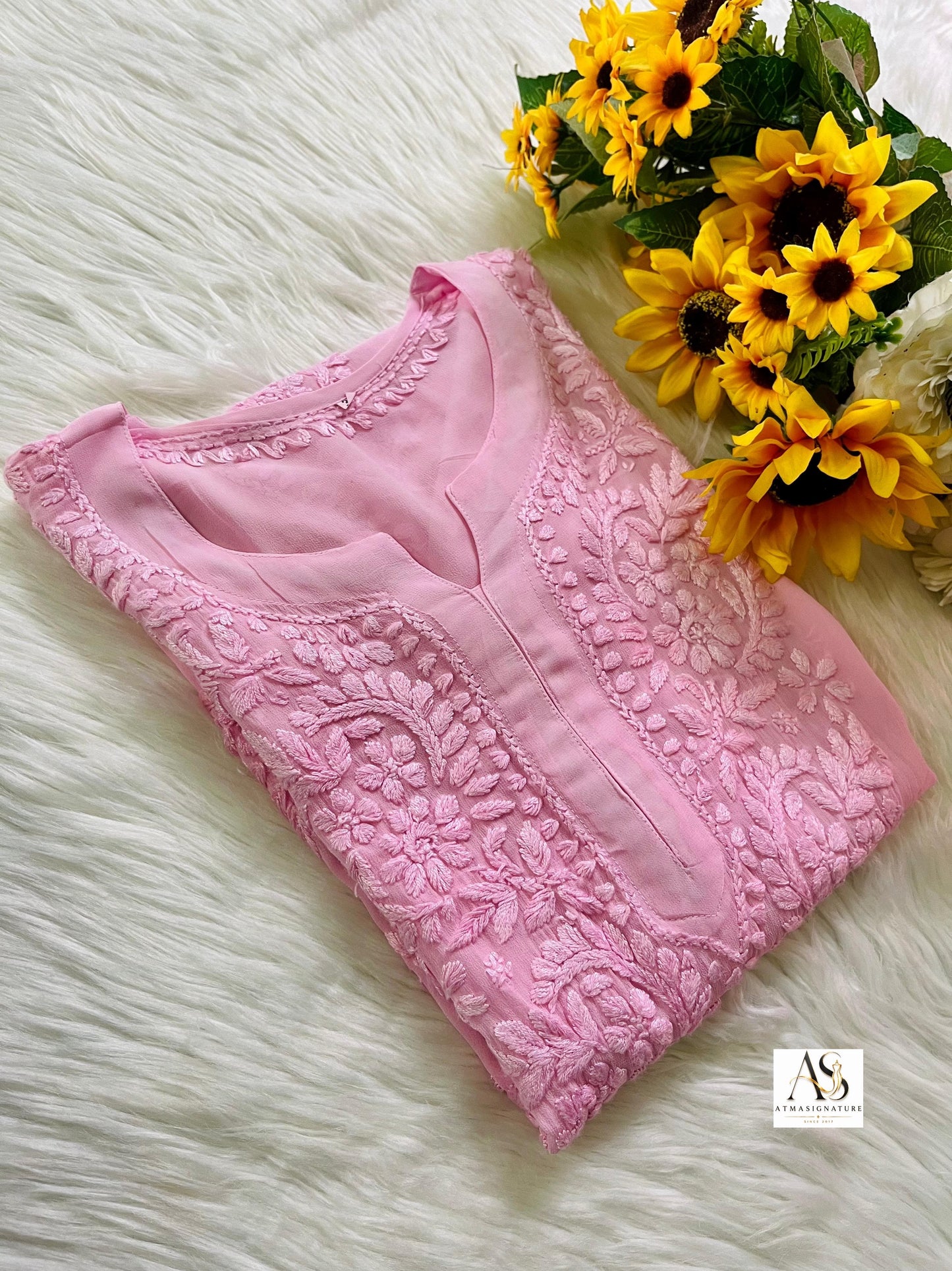 Zuleiha Premium Viscose Georgette Chikankari Kurti
