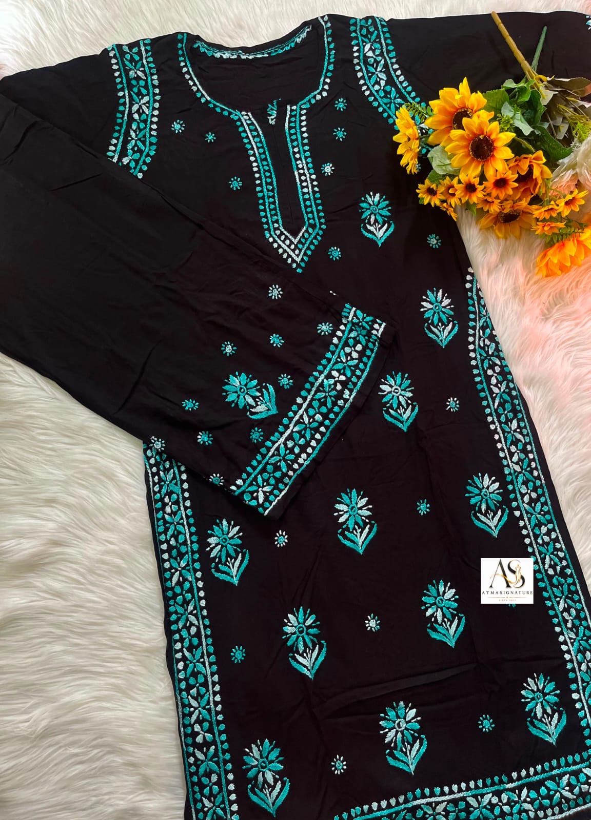 Kajal Chikankari Kurti Palazzo Set