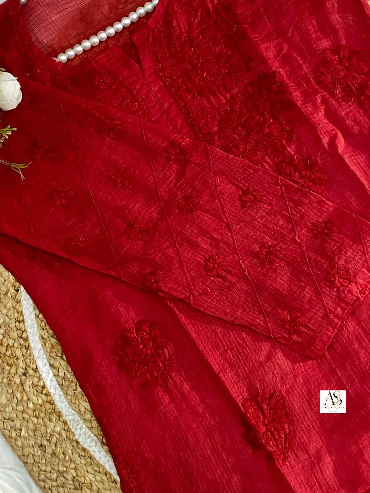 Rumi Kota Doriya Kurti Mul Cotton Palazzo Set