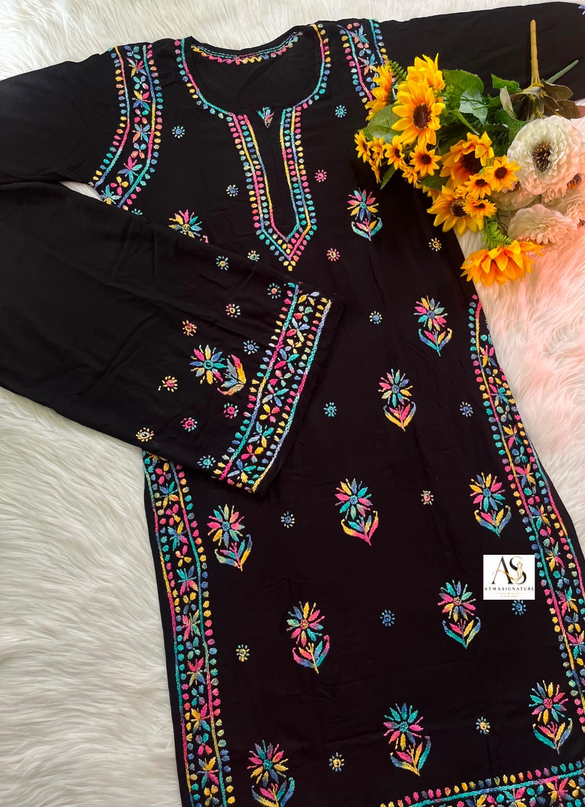 Kajal Chikankari Kurti Palazzo Set
