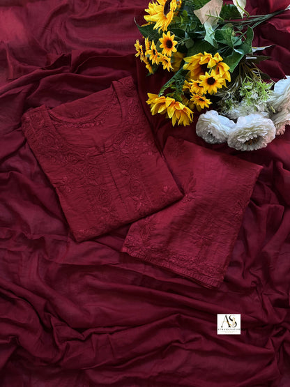 ✨ Sundari Chanderi Silk Set With Cotton Duppata✨